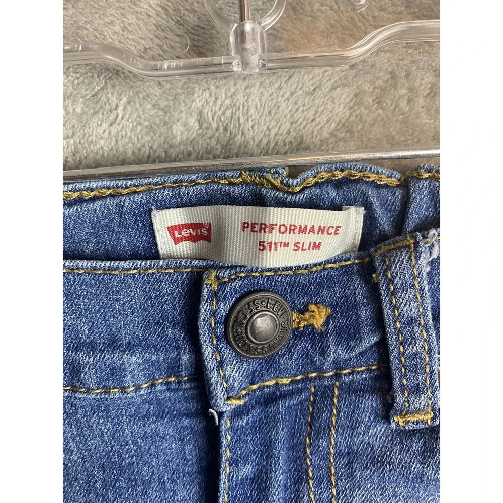 Levi's Kids 6 Reg 511 Slim Blue Denim Jeans